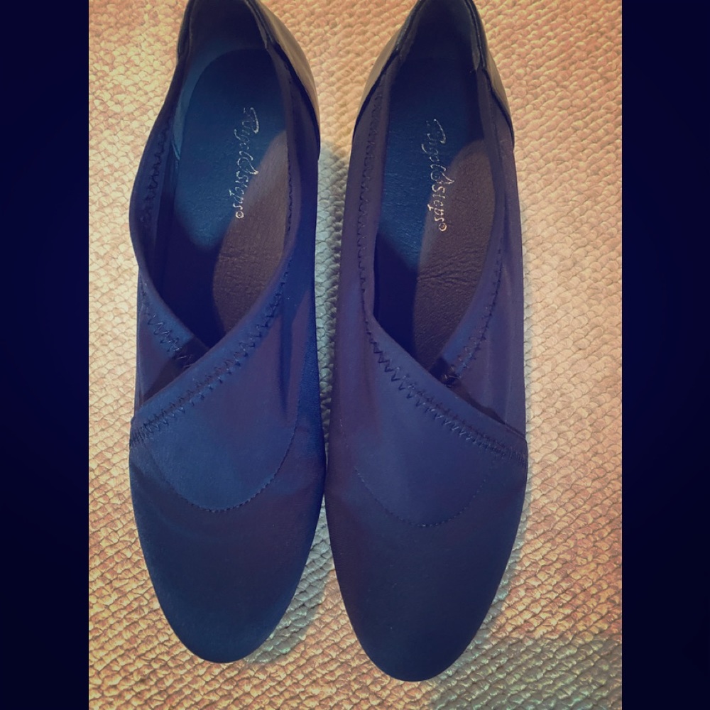 Navy Blue Stretch Wedges